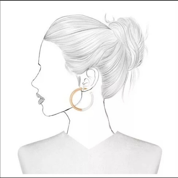 SUGARFIX by Baublebar acrylic and gold hoops! - Picture 3 of 3